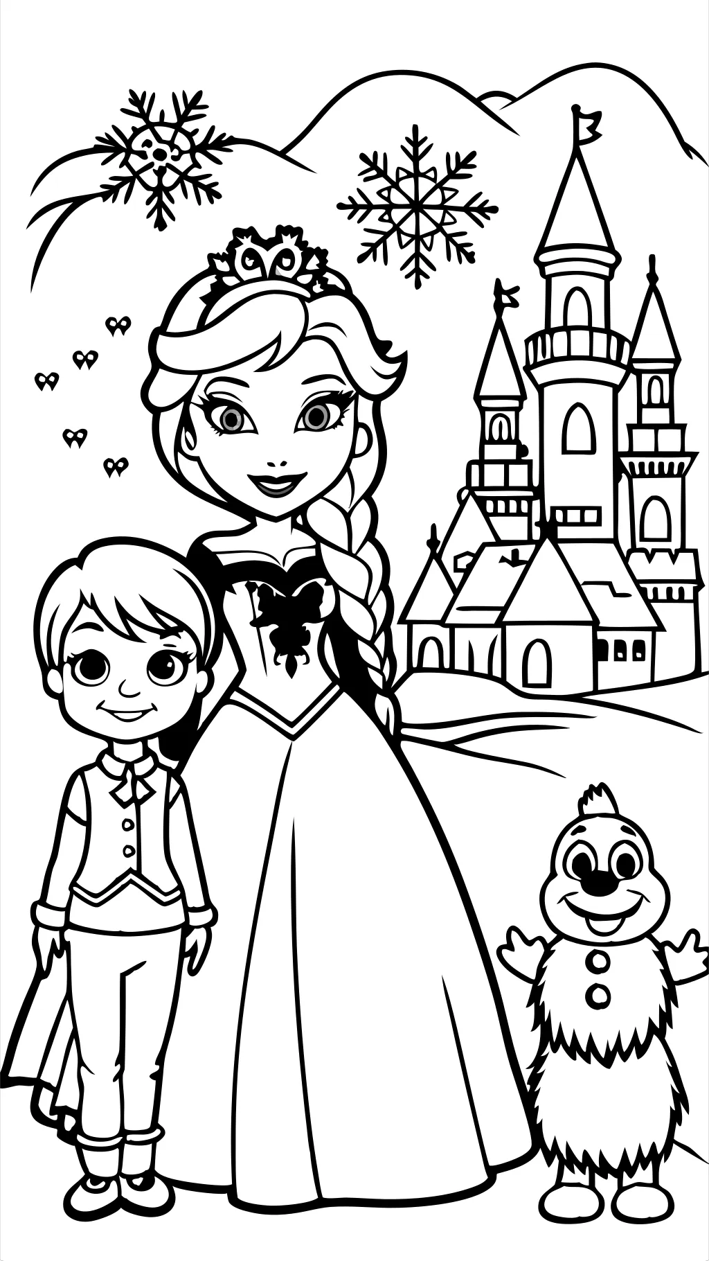 coloring pages printable frozen